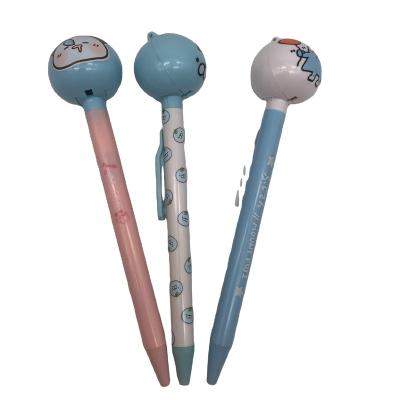 China BSCI Universal Non-Toxic Cartoon Character Pen Cute Pens Cartoon Move Retractable Figure Pen for sale