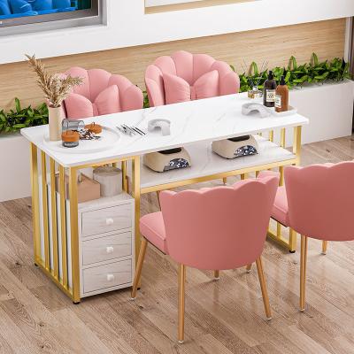 China Modern Hot Selling Beauty Nail Desk Salon Equipment Furniture Manicure Wood Nail Table for sale