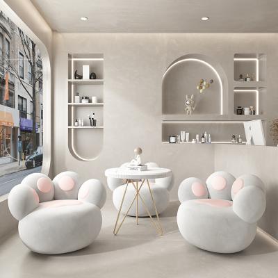 China Modern Reception and negotiation table and chair combination reception office leisure table coffee shop milk tea shop nail beauty shop for sale