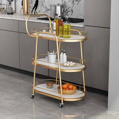 China Modern Wholesale Iron Dining Car,Tea Driver's Household Beverage Cake Cart,Dessert Hotel Deliver For Dinning Room for sale