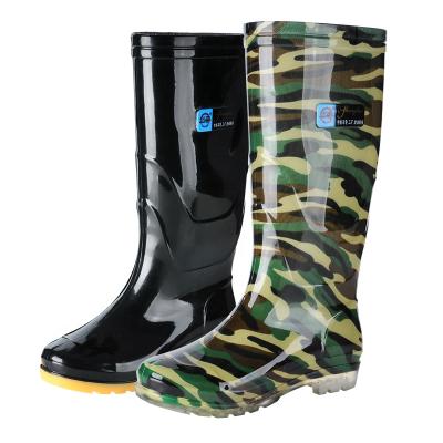 China Waterproof Shoe Long Rubber Designer Fashion Black Pvc Transparent Men Neoprene Rain Boots for sale