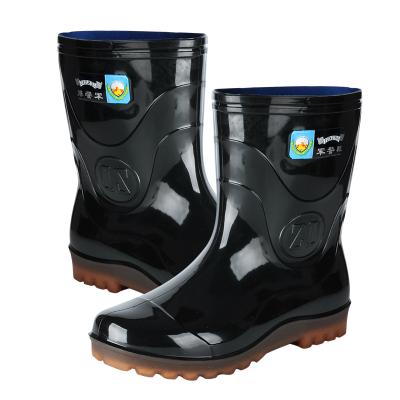 China Design Your Own Shoe for Men Glitter Pvc Custom Logo Welly Short Waterproof Ankle Rain Boots for sale