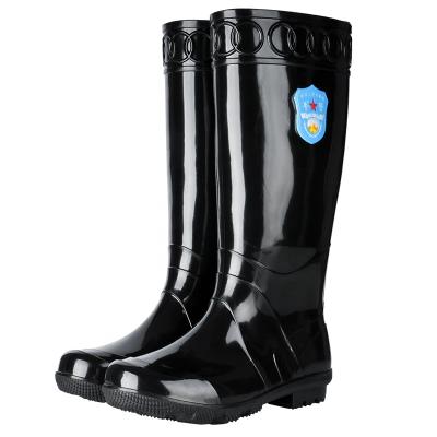 China Pvc Black High Heel Working Customized Rubber Waterproof Fashion Water Men's Clear Rain Boots for sale