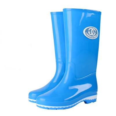 China High Heel for Women Shoe Girl Design Your Own Glitter Pvc Custom Logo Waterproof Ladies Rain Boots for sale