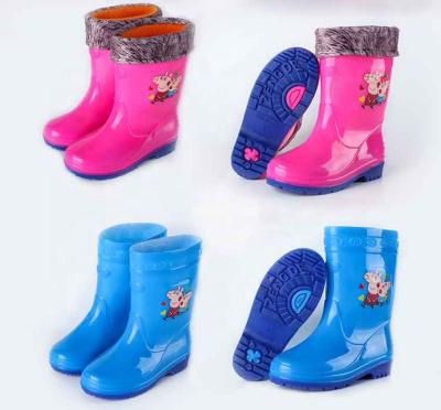 China Hot Sale Wholesale On Sale China Plastic Design Your Own for Style Kids Pvc Rain Boots for sale