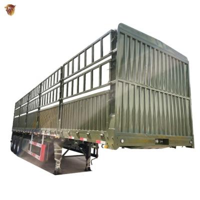 China Light Factory 3axles 4axles 40 Ton 60 Ton Side Wall Cargo Semi Trailer for sale