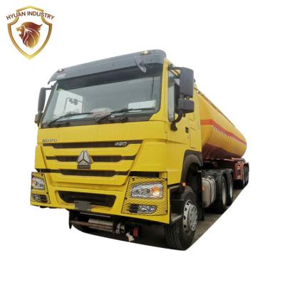 China Heavy Duty Truck Trailer China 3Axles 4Axle 45000L 50000L New Fuel Tank Truck hyuan for sale