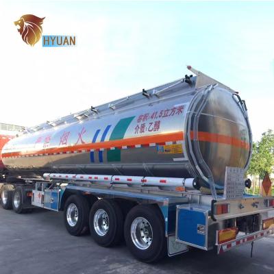 China Truck trailer 3 axles stainless steel truck oil tanker truck aluminum fuel tank semi trailer for sale for sale