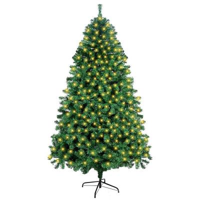 China Christamas Decoration Chritmas Trees 7ft/210cm Auto Artificial Led Artificial Christmas Tree Large With 400pcs Lights For New Voice For for sale