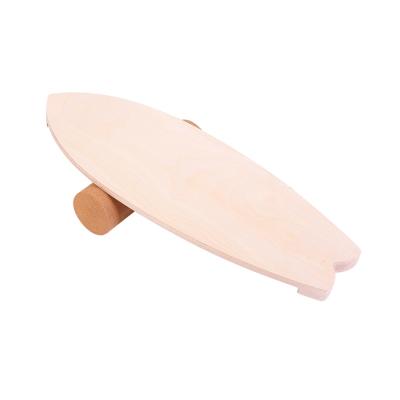 China Hot Selling Wooden Balancing Balance Board Shimmy Board Amazon Exercise Balance Board Stability Trainer With Roller for sale