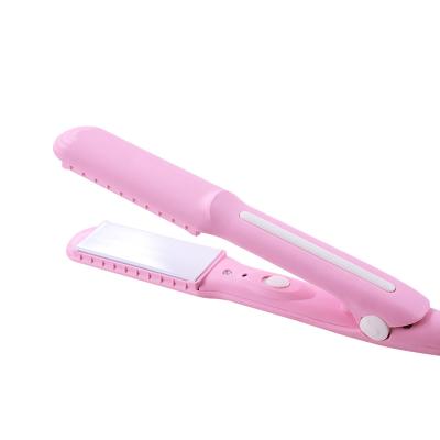 China Adjustable Heat Settings Household Straighten Hair Iron Splint for Combing Mini Portable Hair Straightener Styling Tools Straight Hair Splint for sale