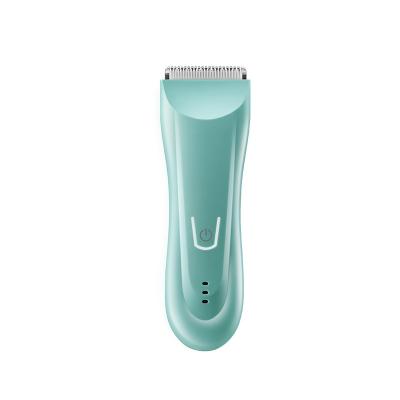 China Electric Green Ceramic Mini Rechargeable Baby Hair Clipper Trimmer Car Electric Hair Clippers Waterproof Baby Hair Trimmer for sale