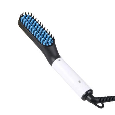 China Private Label Hair Brush Home Custom Hair Straightener Flat Iron Beard Comb For Women Men for sale