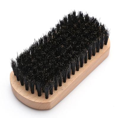 China Compact Ready To Ship Wholesale Custom Logo Private Label Wood Braid Hair Boars Beard Brush for sale