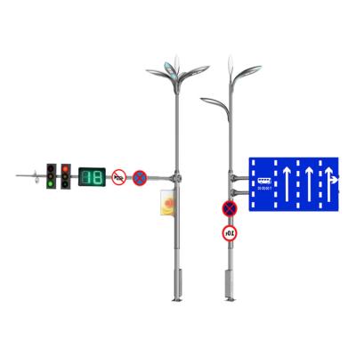 China Street Light Post Synthetic Integrated 4.5M Traffic Signal Pole Multiple Integrated Traffic Poles With Camera for sale