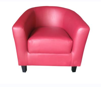 China Designer Convertible Modern Giantex Arm Chair PVC Leather Sofa Furniture Hotel Lobby Simple Lounge Chair For Restaurant Club Seat for sale