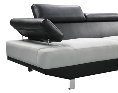 China Small Simple Modern Leather Sofa Extended Family Corner Sofa Combination for sale