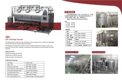 China Bomba de limpieza de la máquina SUS304 3000L 20T/H 4kw CIP del CIP de la producción alimentaria en venta