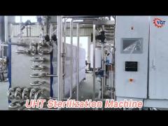 Automatic UHT Sterilization Machine PLC Program 140 Degree For Juice / Milk