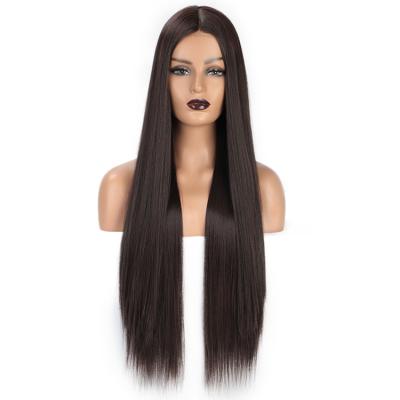 China Vigorous sellers of silky straight wig for synthetic hair long wholesale price women color cosplay wigs with lace frontal for sale