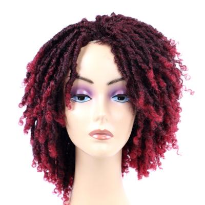 China Dreadlock Darling Synthetic Wigs Gluless Short Bob Cut Crochet Ombre Bug Pre Stretched Pretwisted Passion Twist Hair for sale