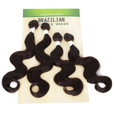 China Hot Selling Wholesale Synthetic Women's X-Ring Hair Wig Black Custom Brazillian Extension Water Wave Curly Hair Pieces for sale