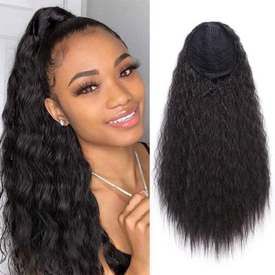 China Long Curly Sturdy Synthetic Drawstring Ponytail Extension 22