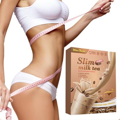 China Cosmetics Slim Milk Tea Meal Replacement Weight Loss Herbs Diet Fat Blaster Detox Slimming Fat Burner Nutrition Shake Powder for sale