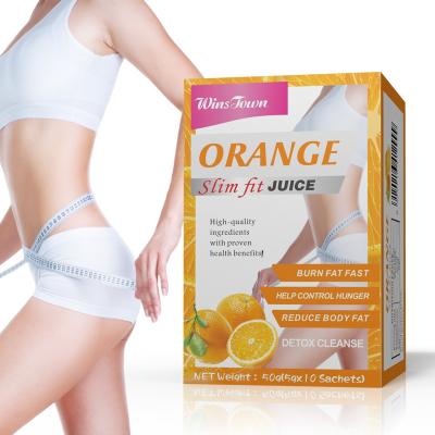 China Slimming Supplement Normal Slim Flat Belly Juice Orange Weight Loss Burn Detox Juice Powder for sale