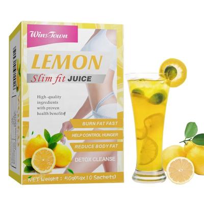 China Low fat in 2021 the latest slim juice vegetable drinks lemon belly weight loss detox natural tea flat juice slimming juice for sale