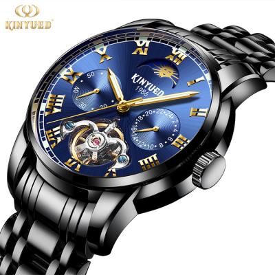 China KINYUED watch own brand mens watches in wristwatches manufacturer tourbillon mechanical wristwatch for sale