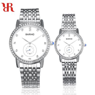 China MIYOTA Movement Couple Watch Waterproof Stainless Steel Band BARIHO 611-11 for sale