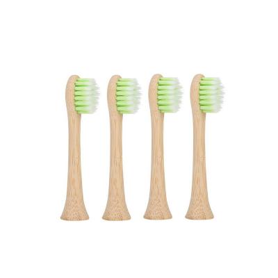 China Hotel Soft Bristle New OEM Bamboo Electric Toothbrush Heads Fit For Phillips Sonic Electric Toothbrush for sale