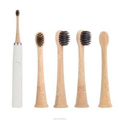 China 2021 New Hotel OEM 100% Biodegradable Electric Toothbrush Bamboo Heads Fit For Phillips Sonic Electric Toothbrush for sale