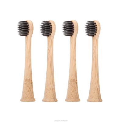 China Hotel Eco-friendly Bamboo Toothbrush Heads 100% Biodegradable Electric Toothbrush Heads For Kids for sale