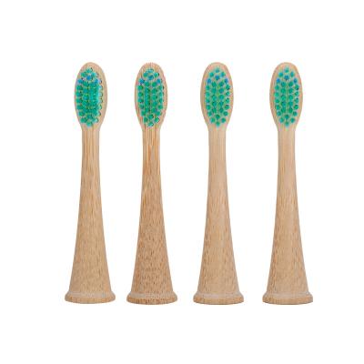 China Hotel Replace Your Toothbrush Heads With Bamboo Handle Brush Heads To Refill Your Electric Toothbrush for sale