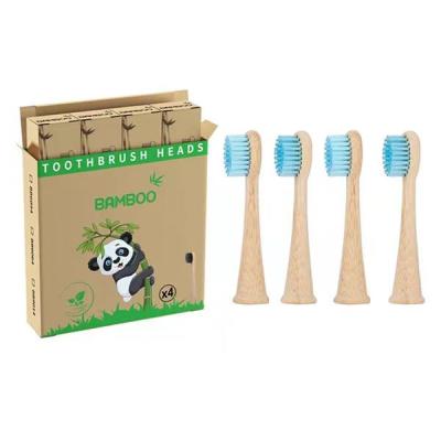 China Hotel Toothbrush Bamboo Heads Bamboo Toothbrush With Removable Head For Electric Toothbrush for sale