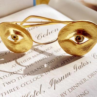 China Environmental Friendly Fashion Trend Devil's Eye Exaggerated Limited Edition Glasses Decoration for sale