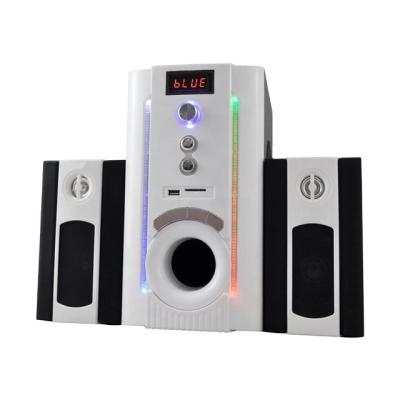 China Subwoofer AUX Multimedia Bluetooth Speaker System Home Theater Desktop PC 2.1 Ch Super Bass Speaker. USB TF PORTABLE wooden for sale