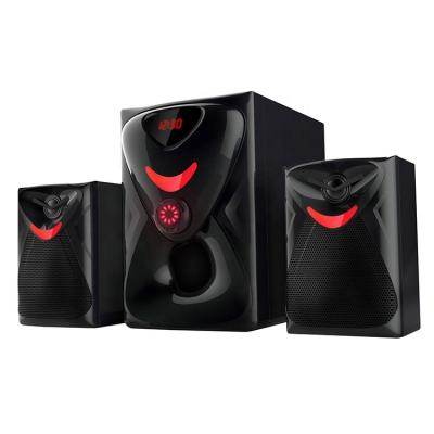 China 2.1 stereo surround aux. Professional PORTABLE Home Theater System Speaker Bluetooth Usb Tf - PC Laptop Sound Speakers With Subwoofer for sale