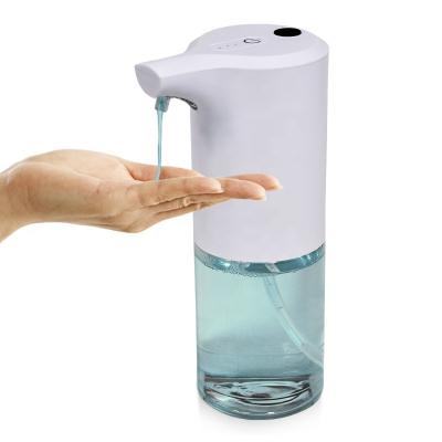 China Foam Soap Dispenser 400ml Battery Hands Stainless Steel Gel Free Touchless Touch Free Small Car Auto Hand Soap Dispenser for sale