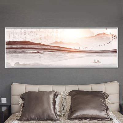 China Eco-friendly Chinese landscape painting beach landscape painting seascape bedside Chinese painting for sale