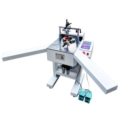 China Full Automatic Products 45 Degree CNC Automatic Cross Stitch Painting Quilting And Mounting Woodworking Frame Angle Nailing Machine for sale