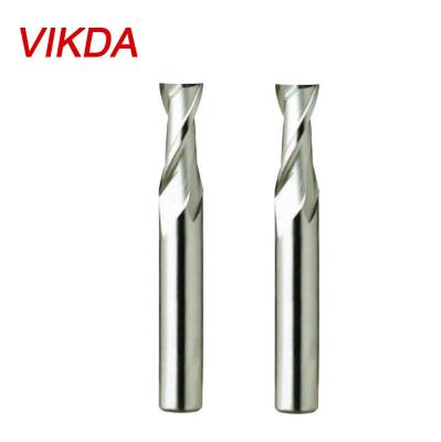 中国 Vikda HIGH SPEED STEEL HSS Co8 M42 Long-edged 2 fluted-4 fluted inch end mills Long-edged rough mills coarse tooth end mills 販売のため