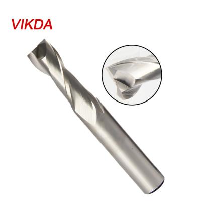 China Vikda HSS M42 Two Eadge CNC End Mill Milling Machining Multifunctional Cutter For Cutting Fresas Para Aluminum Router en venta