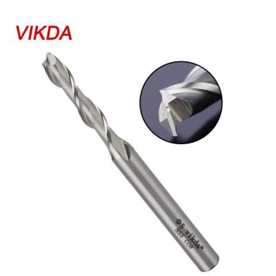 China CNC Machining Two Flute Industrial High Speed ​​Steel End Mill Vikda Bit For Making Dies Aluminum Profile Cutting CNC Milling Cutter for sale