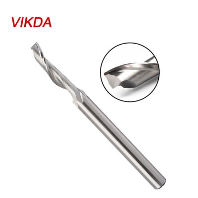 Cina Vikda Quality HSS Steel Flute End Mill Machining Lengthened Single Cutters Best For Aluminum Alloy Slotting CNC Router Bit in vendita