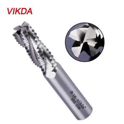 Китай CNC Impact Resistance Vikda M42 HSS 3-6 Angel Rough Tooth Shaper Tooth Cutter Machining End Mill for Aluminum and Carbon Steel Cutters Tool продается