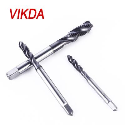 China Solid Cemented Carbide Vikda Carbide Spiral Flute Taps Aluminum CNC Machine Tools and Wire Copper Processing Liner Taps for sale