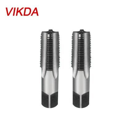 中国 HSS Vikda Taper Tubing Thread Taps are used for 1-1/4 1-1/2, 1/16, 1/8, 1/4, 3/8, 1/2, standard pint size 3/4 inch PF 販売のため